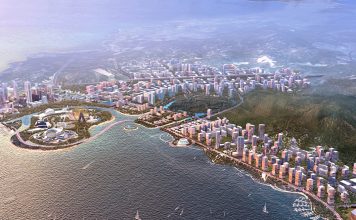 Vision of Shantou Binhai along the coast
