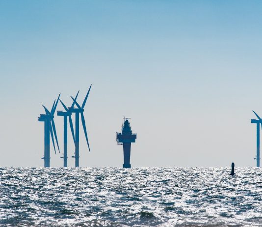 Wind turbines at sea